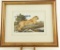 Lot # 4435 - Limited edition print of cougar laying on log by Bob Kuhn. Signed in pencil and