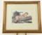 Lot # 4438 - Limited edition artist’s proof print of cougar laying on log by Bob Kuhn. Signed