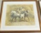 Lot # 4446 - Limited edition “The Bucking Strap“ print by Robert Abbett. Published by Sportsman's