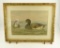 Lot # 4455 - Lithograph of Bluebill ducks by Alexander Pope. Presented in Victorian era frame.