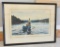 Lot # 4467 - “Casting for Salmon” artist’s proof print by Ogden W. Pleisner. Has label from