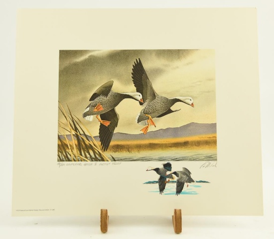 Lot # 4088 - Limited edition artist proof “1972 Federal Duck Stamp Design” print 2nd Edition by