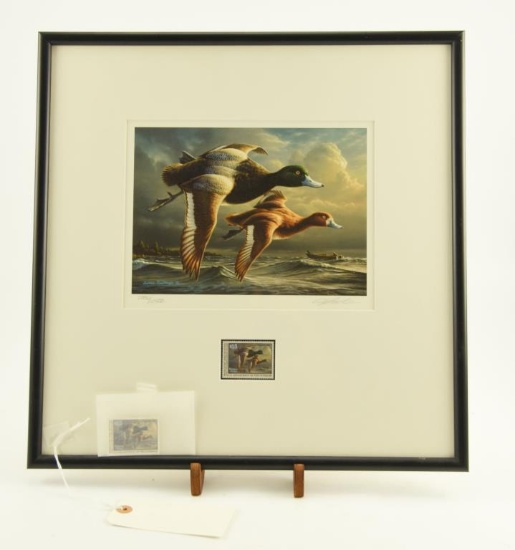 Lot # 4099 - 1999-2000 Federal Duck Stamp Print by Jim Hautman. Pencil signed & numbered. The