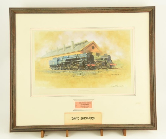 Lot # 4110 - Pencil signed “The East Somerset Railway Black Prince & The Green Knight of Shed,