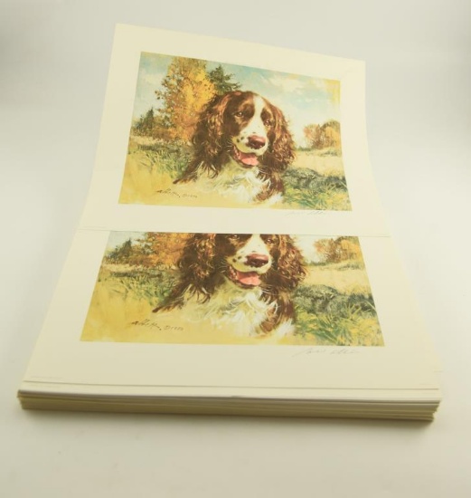 Lot # 4145 - Approximately (81) “Springer Spaniel” prints by Robert Abbett. Published in 1981 by