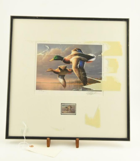 Lot # 4158 - Limited edition 1995-1996 Federal Migratory Bird Hunting Conservation Stamp print