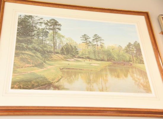 Lot # 4183 - “The 12th Green, Augusta National" limited edition print by Arthur Weaver. Published