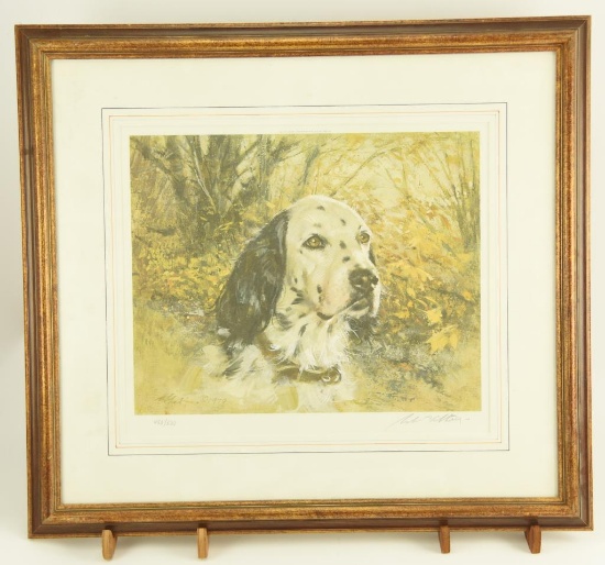 Lot # 4190 - “English Setter” limited edition print by Robert Abbett. Published in 1980 by