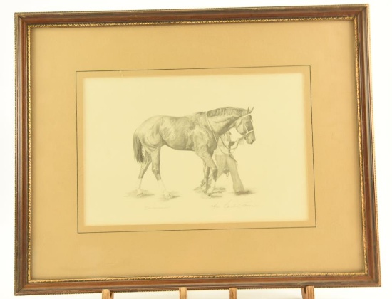 Lot # 4204 - Limited edition “Secretariat” by Gordon Power. Signed and numbered in pencil.
