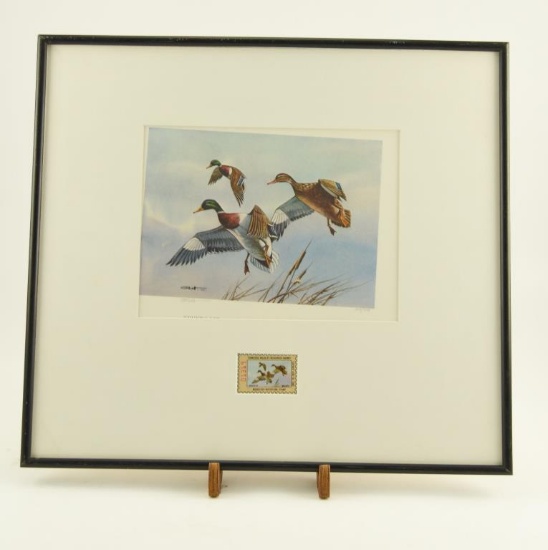 Lot # 4213 - Limited edition  1979 Tennessee Migratory Waterfowl Stamp print by Dick Elliot.