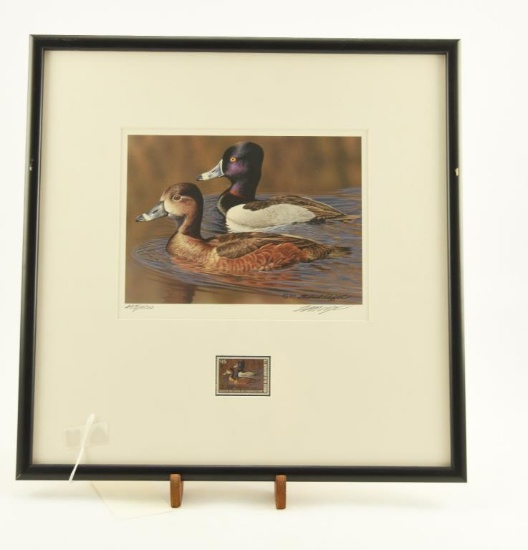 Lot # 4224 - Limited edition 2007-2008 Federal Duck Stamp print by Richard Clifton. Signed and