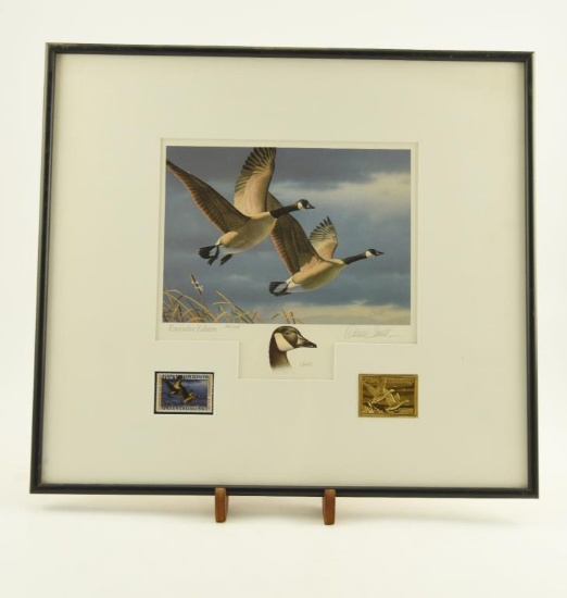 Lot # 4225 - Executive edition 1987 First of State West Virginia Duck Stamp print by Daniel Smith.
