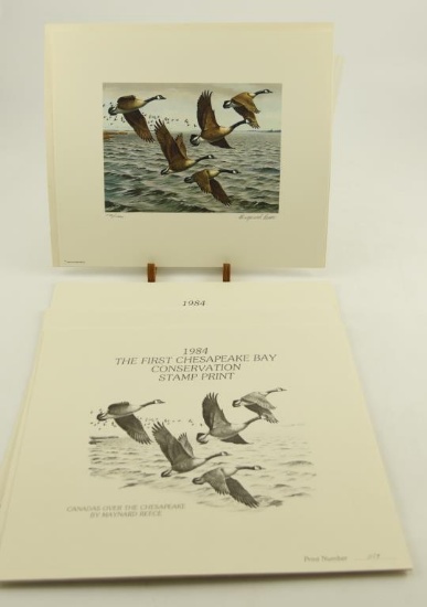Lot # 4231 - (6) Limited edition 1984 The First Conservation Stamp prints titled “Canadas Over