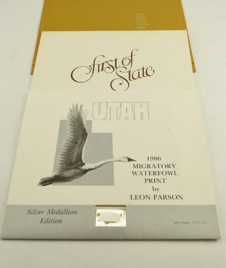 Lot # 4233 - (3) Limited edition waterfowl stamp prints to include First of State 1984 Oregon