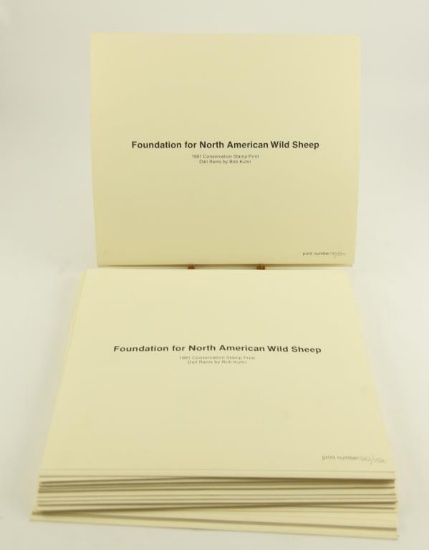 Lot # 4239 - (20) Limited edition Foundation for North American Wild Sheep 1981 Conservation