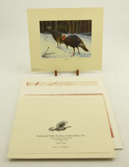 Lot # 4243 - (6) Limited edition Stamp prints by National Wild Turkey Federation Inc. Wild Turkey