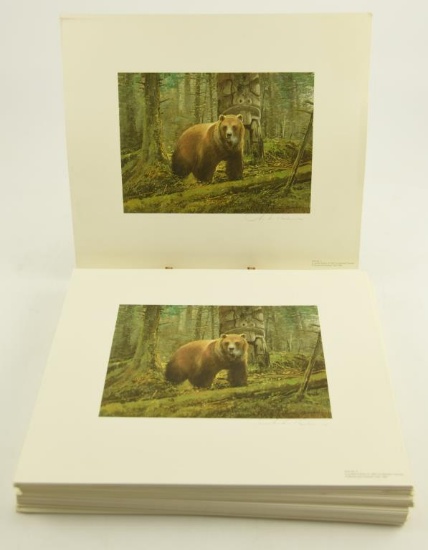 Lot # 4256 - Approximately (100) 1985 Brown Bear Conservation limited edition prints by Michael