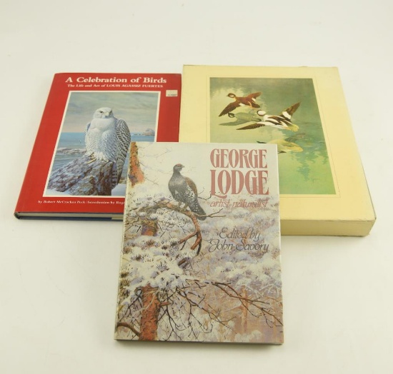 Lot # 4280 - Lot of (3) hardcover aviary art related books to include “George Lodge: Artist