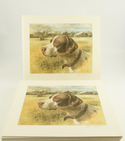 Lot # 4307 - Lot of approximately (150) “Pointer” prints by Robert Abbett. All are signed in