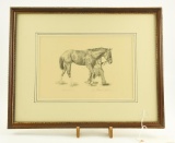 Lot # 4068 - Limited edition “Secretariat” print by Gordon Power. Signed in pencil and numbered