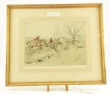 Lot # 4070 - Limited edition colored etching by Tom Carr titled “The Shires: Quom of Nears