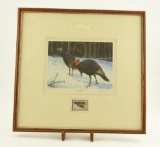 Lot # 4096 - Artist proof 1977 National Wild Turkey Federation stamp print titled “Silvestris”