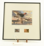 Lot # 4103 - Medallion set 2004-2005 Federal Duck Stamp Print by Scot Storm. Pencil signed &