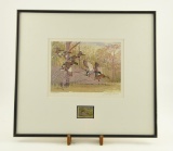 Lot # 4113 - Limited edition 1981-82 Arkansas Duck Stamp Print by Lee LeBlanc. Pencil signed &