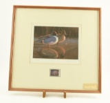 Lot # 4114 - Limited edition 1991 National Fish & Wildlife Conservation Stamp Print by Daniel