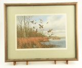 Lot # 4123 - “Back Bay Mallards” print by David A Maass. Published jointly in 1973 by Wild Wings