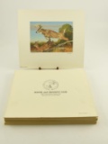 Lot # 4146 - Approximately (24) Boone & Crockett Club 1982 Conservation Stamp Print “Whitetail