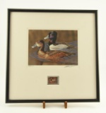 Lot # 4164 - Limited edition 2007-2008 Federal Duck Stamp by Richard Clifton. Signed and number