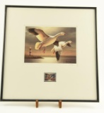 Lot # 4168 - Limited edition 2003-2004 Federal Duck Stamp print by Ron Louque. Signed and