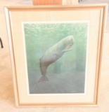 Lot # 4169 - Limited edition “Sperm Whale” print by Richard Ellis. Signed and numbered. Number