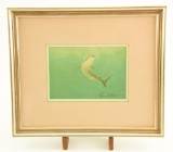 Lot # 4171 - Signed print of shark by Richard Ellis. Signed in ink. Has been professionally