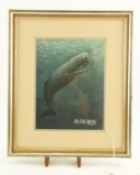 Lot # 4174 - Audubon January 1975 magazine cover with “Sperm Whale” by Richard Ellis on cover.