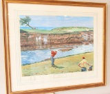 Lot # 4182 - “Cyrpress Point-View from the 16th Tee-Lee Trevine Drives” limited edition print by
