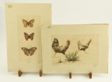Lot # 4198 - (2) Etchings of wildlife by Sandy Scott to include artist’s proof “Hen & Rooster”