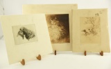 Lot # 4201 - (3) Etchings of animals to include “Retriever & Grouse” by G Allen, limited editiod