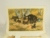 Lot # 4228 - Approximately (100) “Black Lab Family” limited edition prints by Robert Abbett.