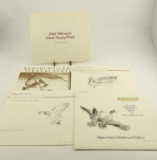 Lot # 4234 - (5) Limited edition waterfowl stamp prints to include First of State 1989 Louisiana