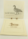 Lot # 4236 - (2) Limited edition 1st of State Duck Stamp prints to include 1981 Texas titled “M