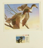 Lot # 4246 - Limited edition 1979/1980 Florida Waterfowl Stamp print by Robert Binks. Signed and