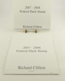 Lot # 4301 - (10) Limited edition 2007-2008 Federal Duck Stamp prints by Richard Clifton to