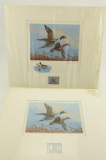 Lot # 4325 - (2) Limited edition 1980 Oklahoma First of State Duck Stamp “Pintails” prints by