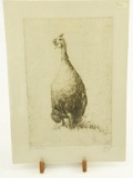 Lot # 4389 - “Guine-Fowl” limited edition etc hing by Sandy Scott. Each print is signed by the