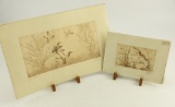 Lot # 4390 - (2) Etchings of waterfowl by Sandy Scott to include “Teal Takeoff” which is 81 of