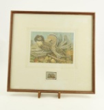 Lot # 4397 - Limited edition 1979 Ruffled Grouse Society Conservation Stamp print by Jim Foote.