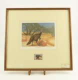 Lot # 4399 - Limited edition 1983 Wild Turkey Stamp print titled “Sultan Stroll” by Lee Le Blanc.