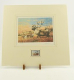 Lot # 4401 - Limited edition 1983 Boone & Crocket Club Conservation Stamp print by Guy Coheleach,